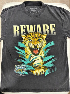Duvin Design Co. Duvin x Jacksonville Jaguars Beware T-Shirt. Medium